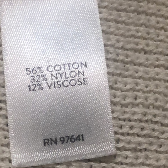 J.Jill Cream Sweater With Fur Like Knit Cuffs, Tunic Length. Woman’s Size Medium - Picture 13 of 14